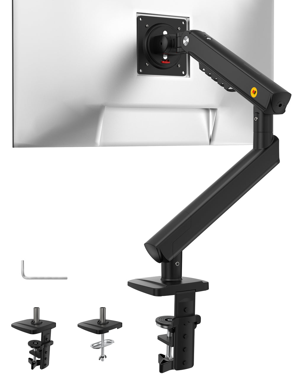 NB SmooVex™ Monitor Mount, Monitor Stand fits up to 32 Inch, Mechanical Spring Mount, VESA 75/100 mm, Model-A5(Black)